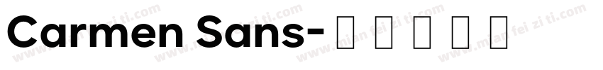 Carmen Sans字体转换